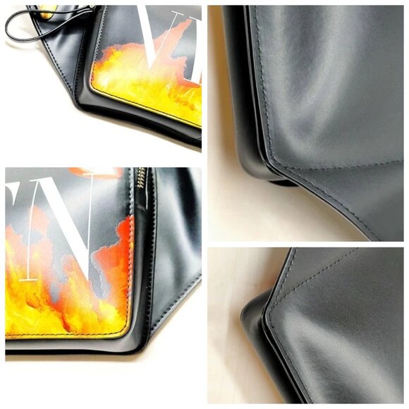 Valentino Garavani Waist Pouch Black PVC 450-060225 - Picture 6 of 13